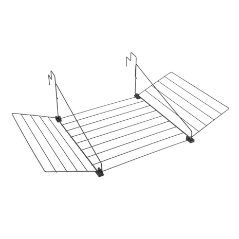 Metaltex hangdroogrek - Tilburg 12m zwart