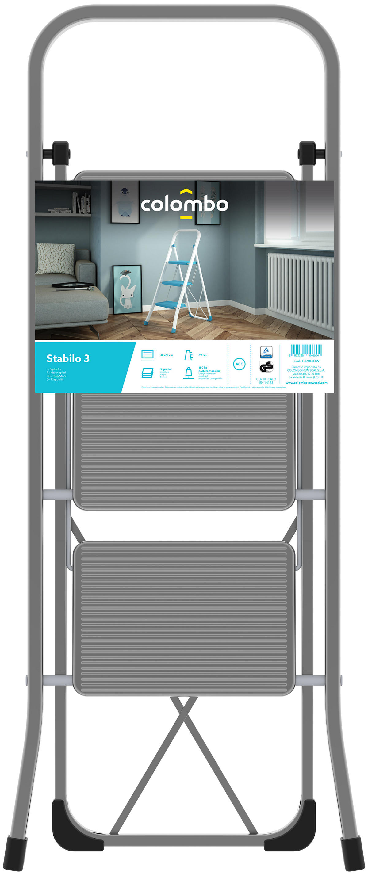 Colombo Keukentrap Stabilo 3 treden