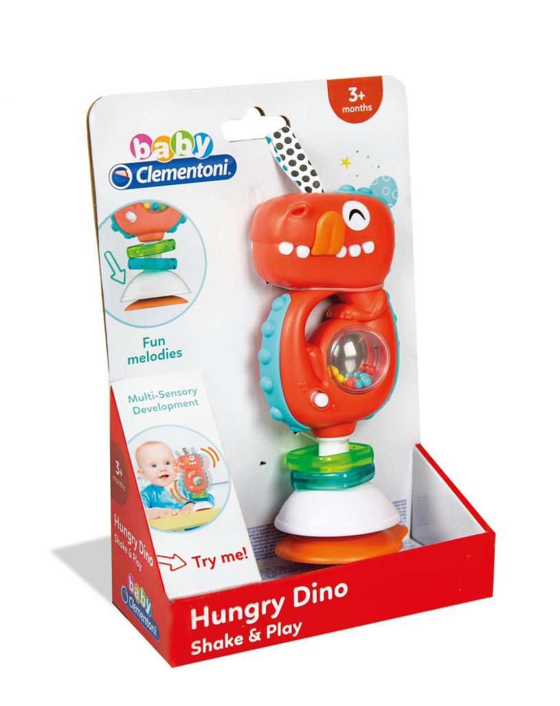 Clementoni Baby Elektronische Dino Rammelaar