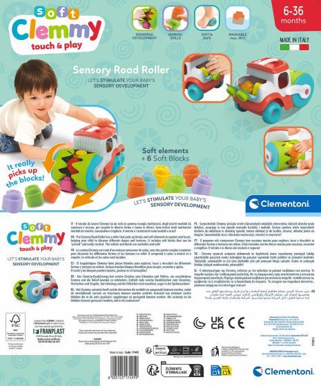 Clementoni Clemmy Baby Sensorische Stoomwals