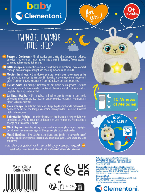 Clementoni Baby Twinkle Winkle - Schaap