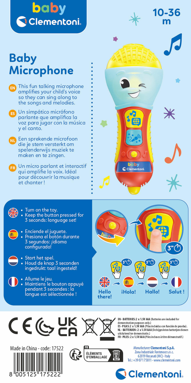 Clementoni Baby Microfoon