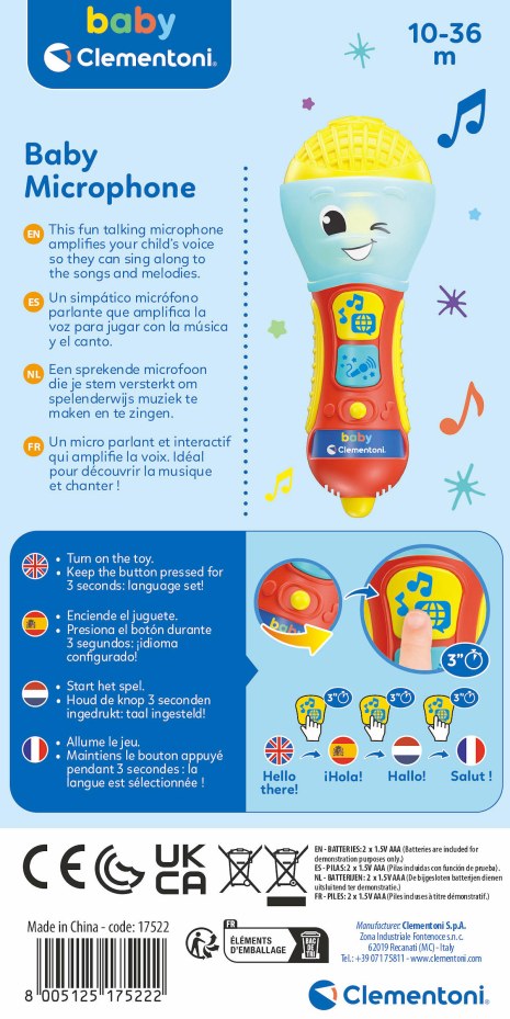 Clementoni Baby Microfoon