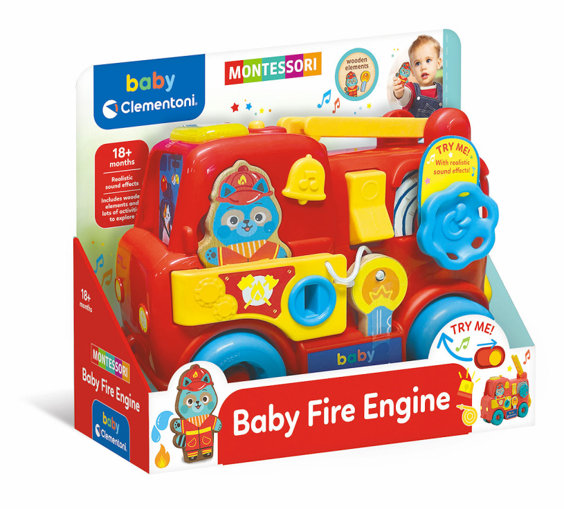 Clementoni Baby Montessori Brandweerwagen