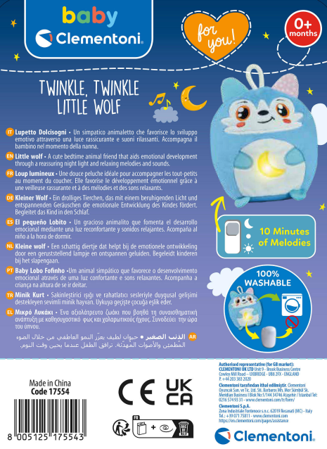 Clementoni Baby Twinkle Winkle - Wolf