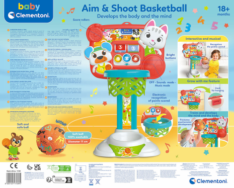Clementoni Baby Aim & Shoot Basketbal