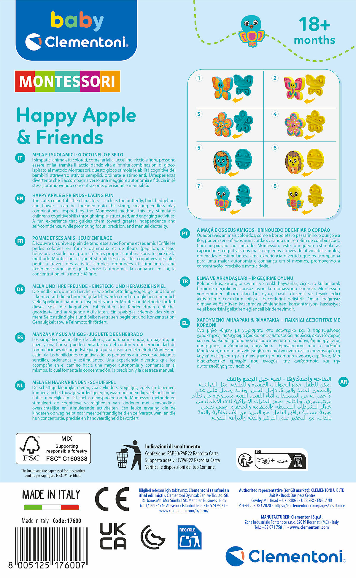 Clementoni Baby Happy Apple & Friends