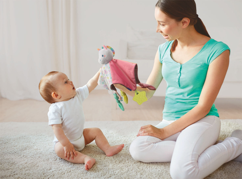 Clementoni Baby Knuffeldoekje - Eenhoorn