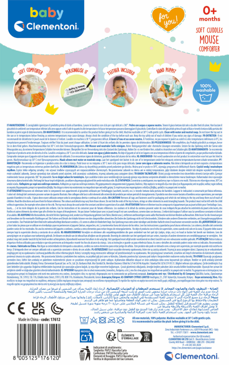 Clementoni Baby Knuffeldoekje - Muis