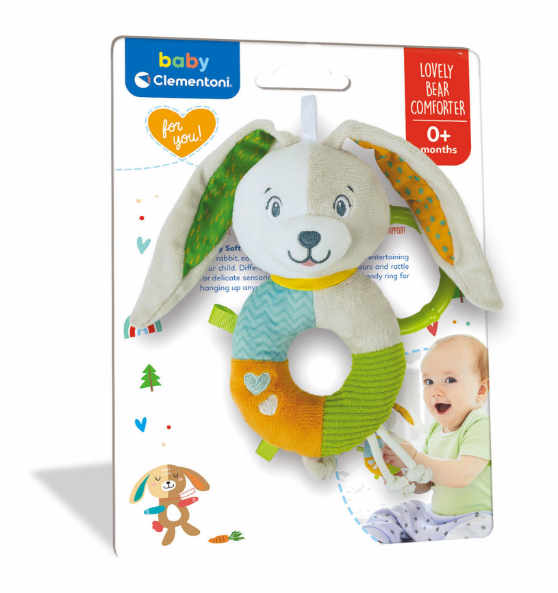 Clementoni Baby Pluche Rammelaar Konijn