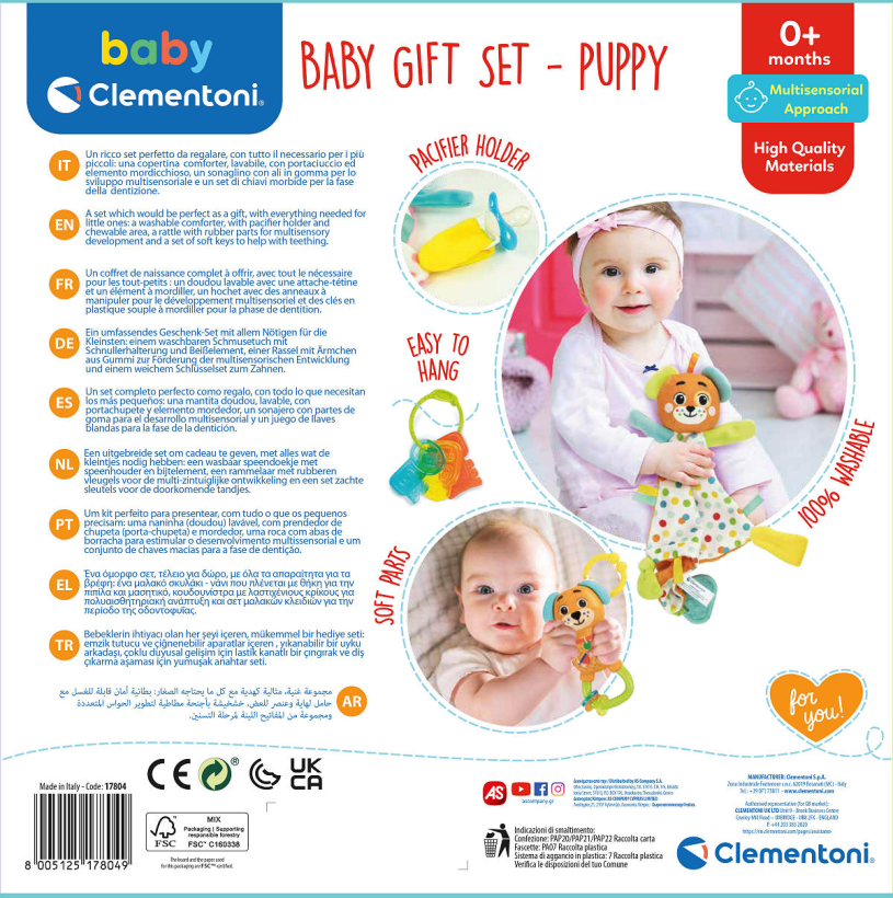 Clementoni Baby Pluche Gift Set - Puppy