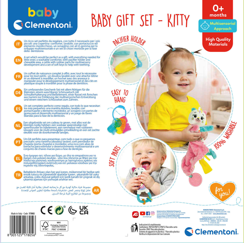 Clementoni Baby Pluche Gift Set - Kitty