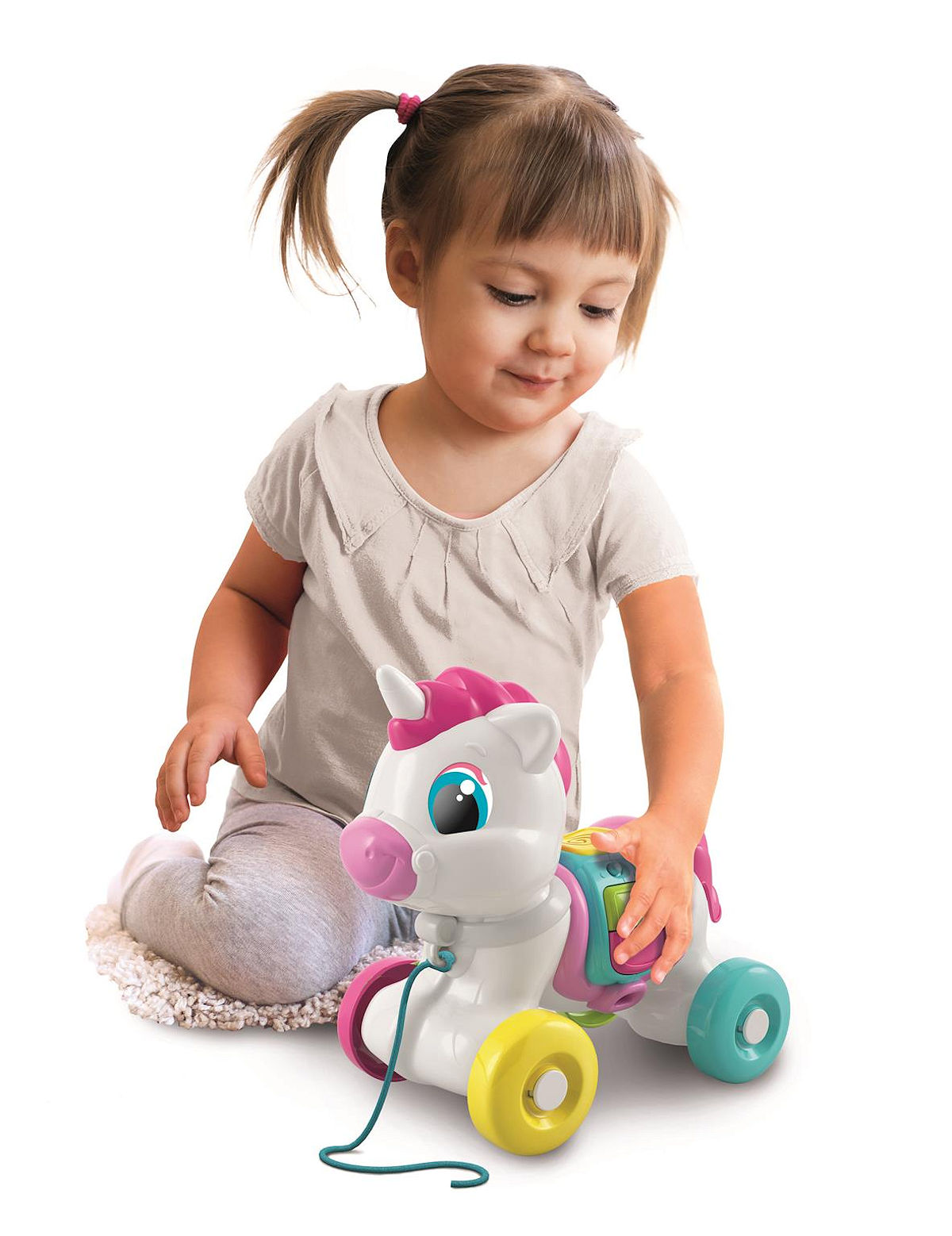 Clementoni Baby Interactieve Eenhoorn met trekkoord