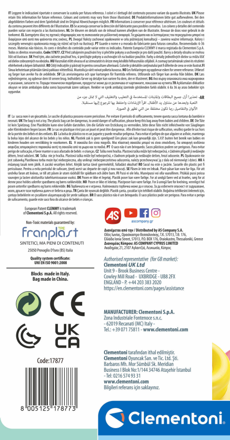 Clementoni Baby Clemmy Set 20 zachte blokken