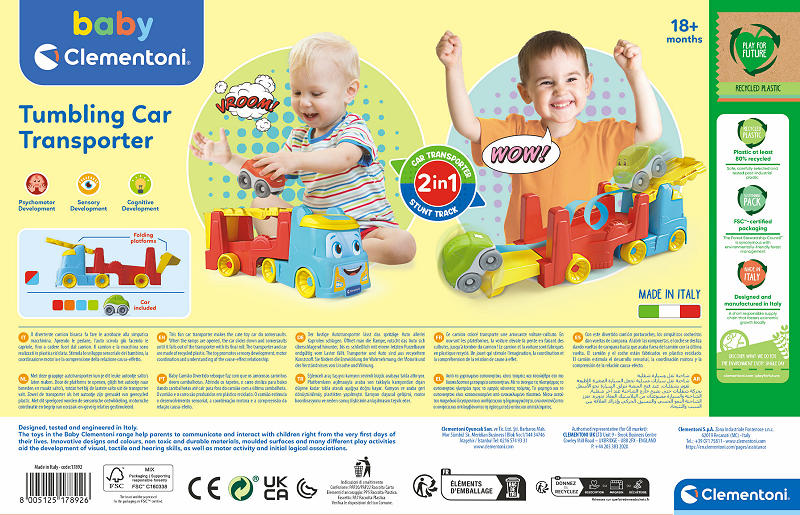 Clementoni Tumbling Cars Transporter