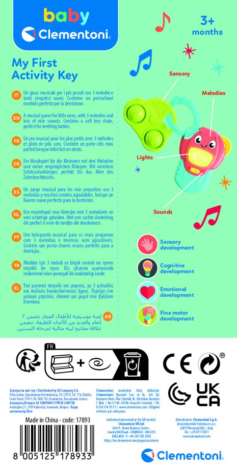 Clementoni Baby Mijn Eerste Interactieve Sleutels