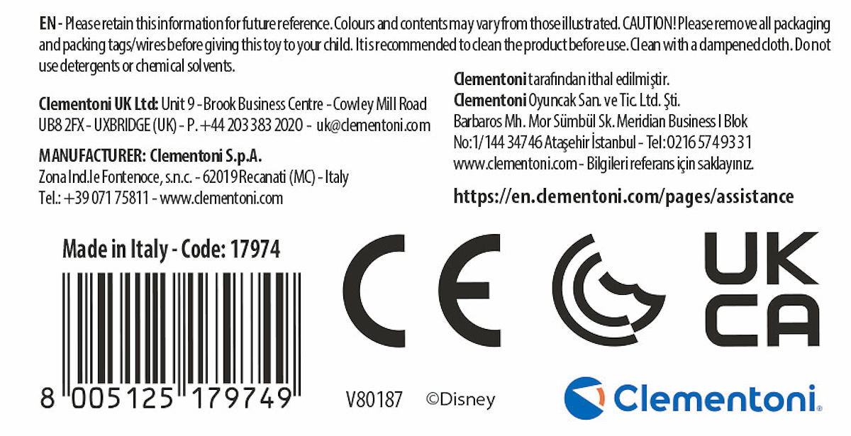 Clementoni Soft Clemmy Stitch Bus