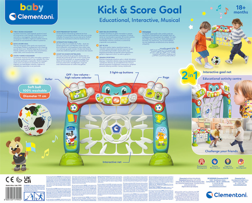 Clementoni Baby Kick & Score Voetbaldoel