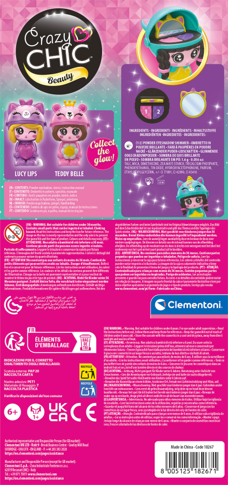 Clementoni Crazy Chic - Eye Shadow Emmy Sparkle