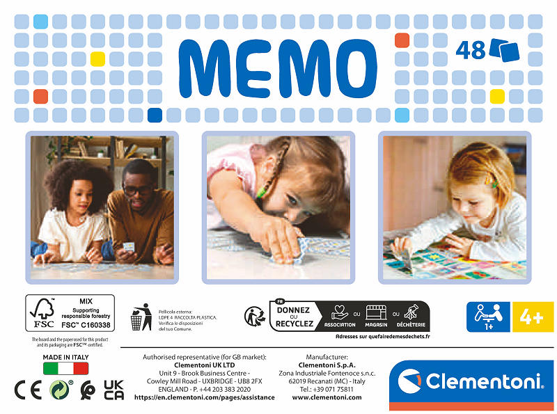 Clementoni Memo - Spelen met kleuren