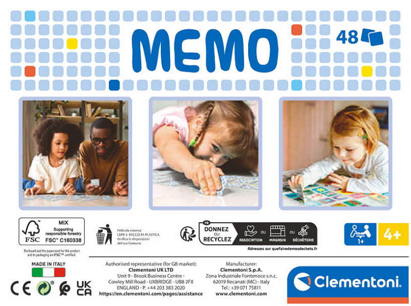 Clementoni Memo - Spelen met kleuren