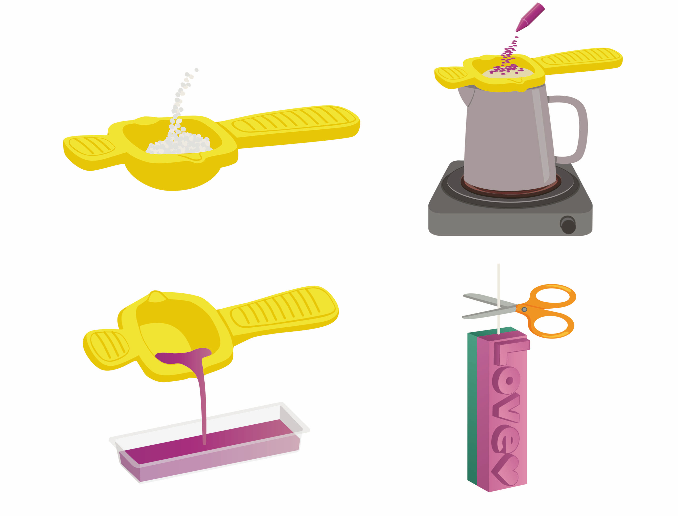 Clementoni Idea Create your Candles - Message