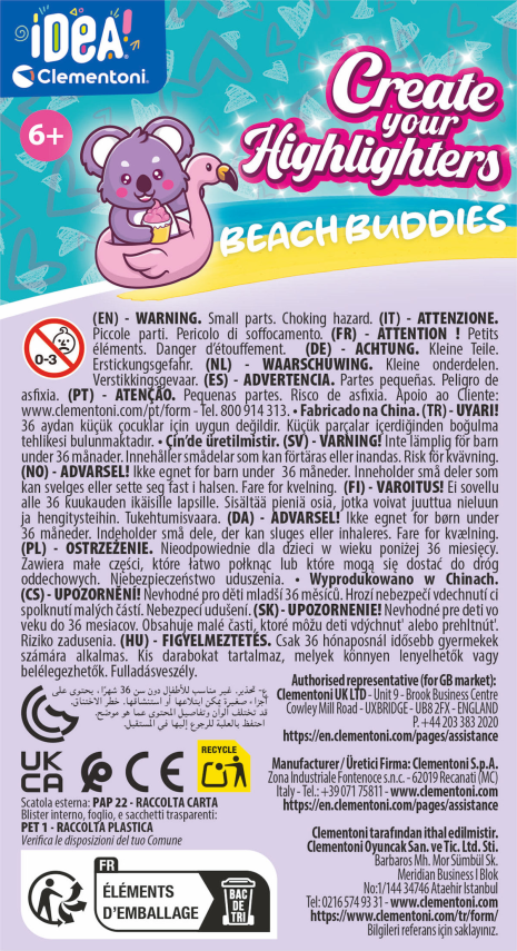 Clementoni Idea Highlighter Creator - Beach Buddies
