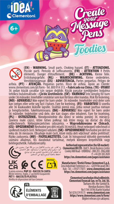 Clementoni Idea Message Pen Creator - Foodies