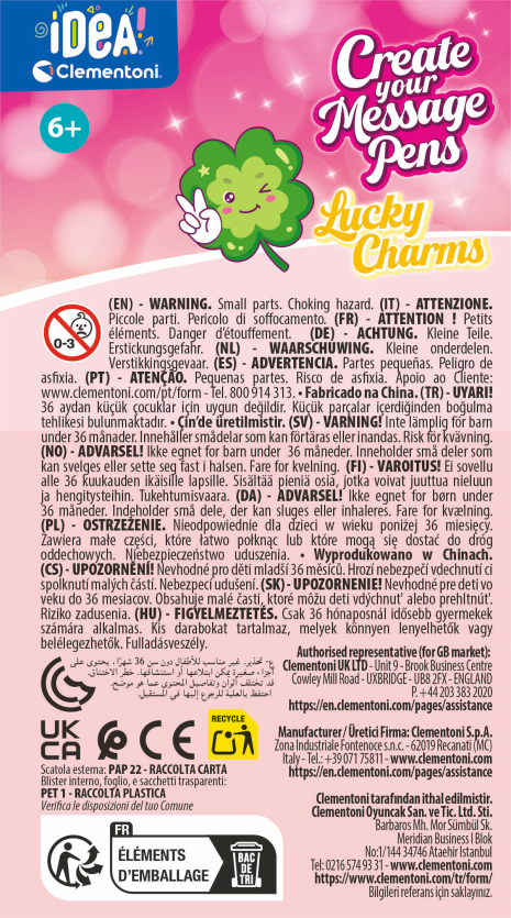Clementoni Idea Message Pen Creator - Lucky Charms