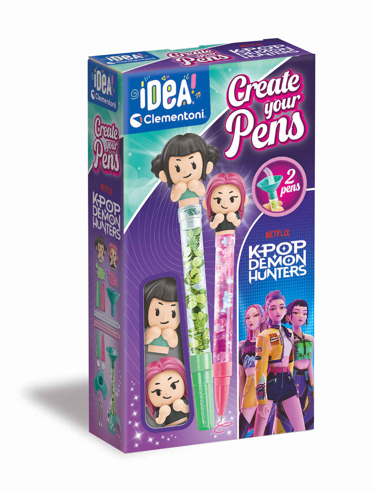 Clementoni Create Your K-Pop Pens - Rumi & Jinu