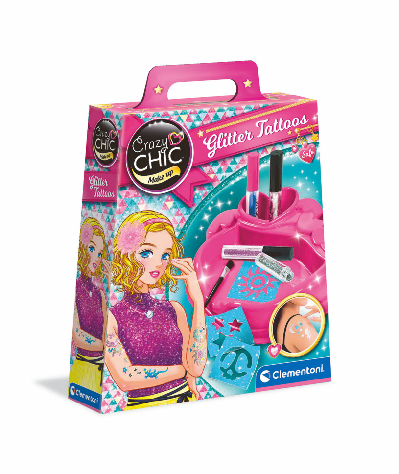 Clementoni Crazy Chic - Glitter Tattoo