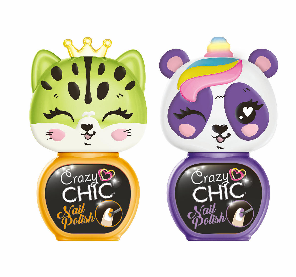 Clementoni Crazy Chic Nagellak set Paars/Oranje