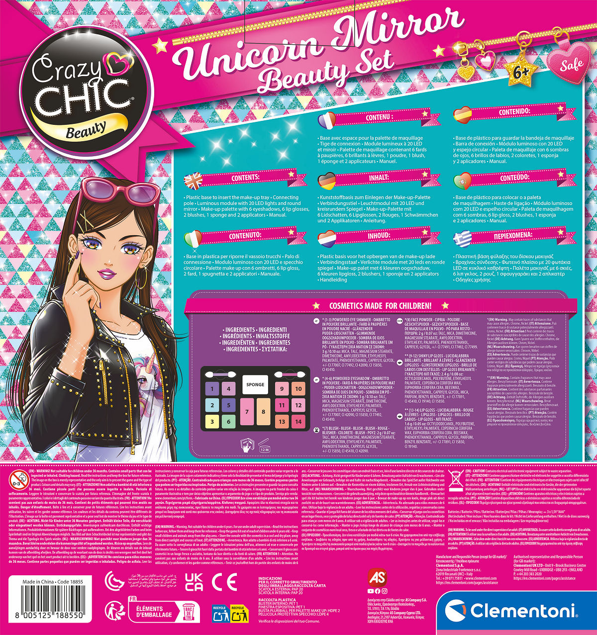 Clementoni Crazy Chic - Unicorn Mirror