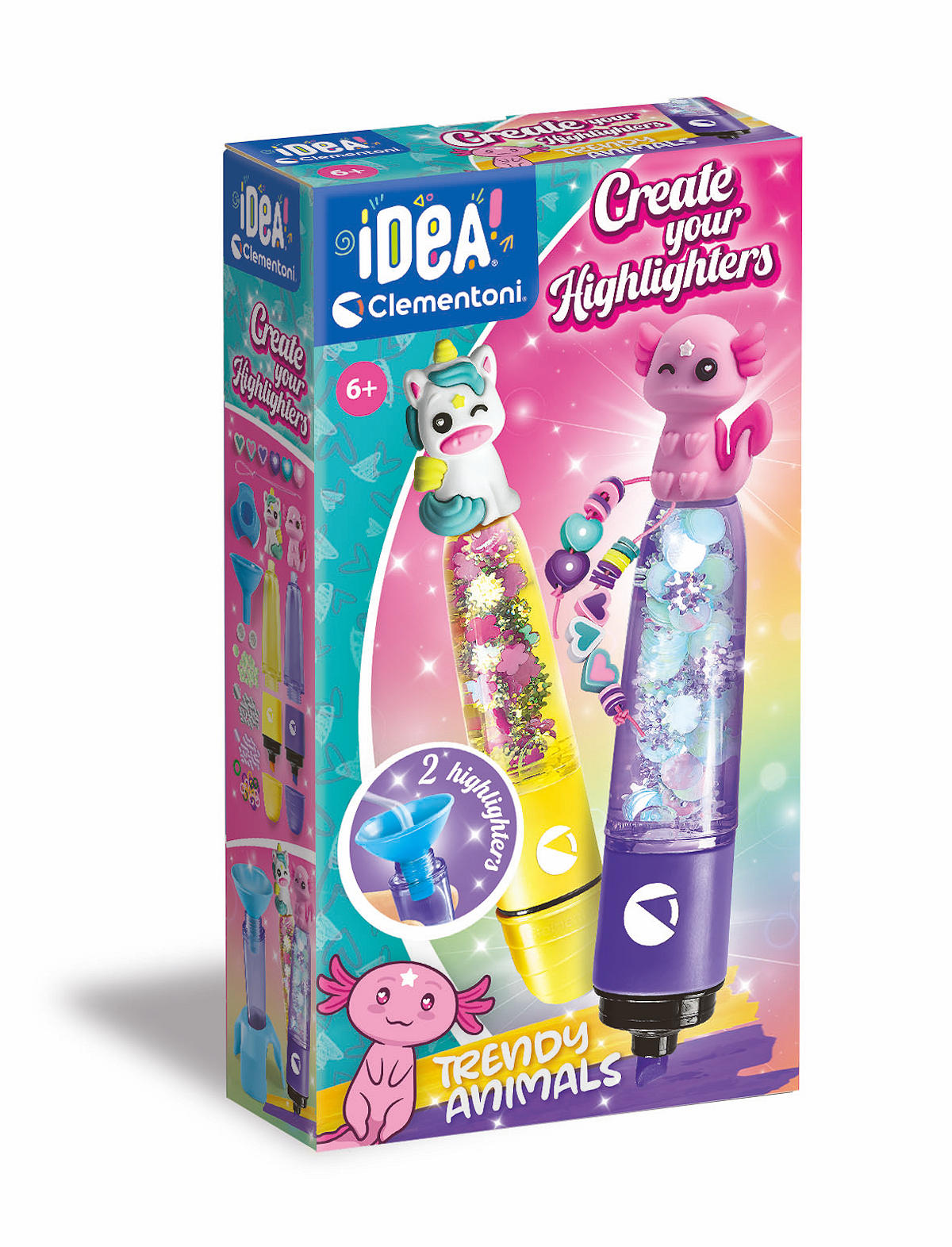 Clementoni Idea Highlighter Creator - Trendy Animals