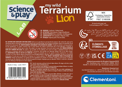 Clementoni Wetenschap en Spel - My Wild Terrarium - Leeuw