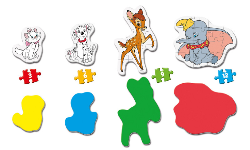 Clementoni Puzzel 3-6-9-12 stukjes Animal Friends