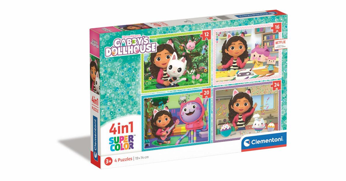 Clementoni Puzzel 4 in 1 Gabby´s Dollhouse | Piccle