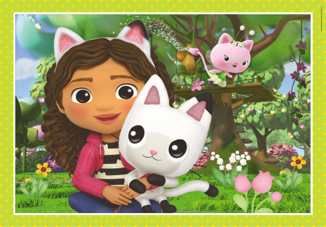 Clementoni Puzzel 4 in 1 Gabby´s Dollhouse