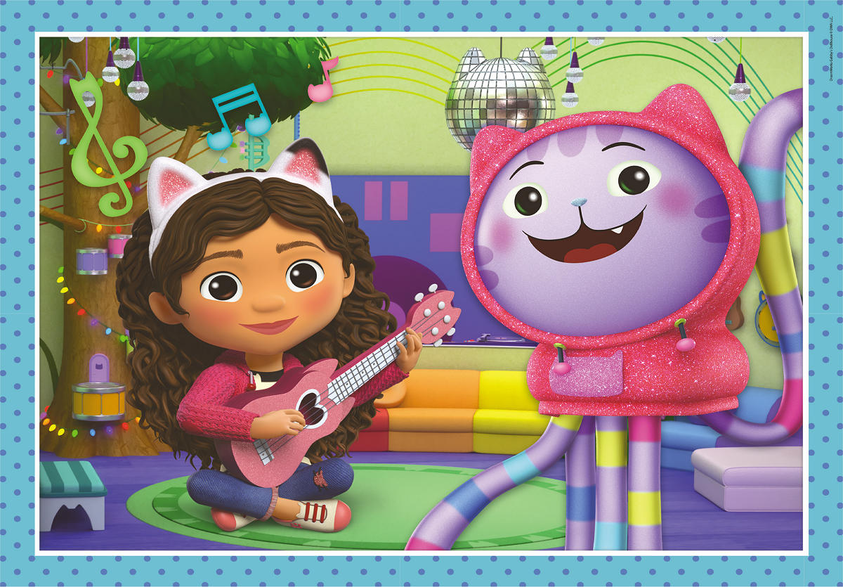 Clementoni Puzzel 4 in 1 Gabby´s Dollhouse