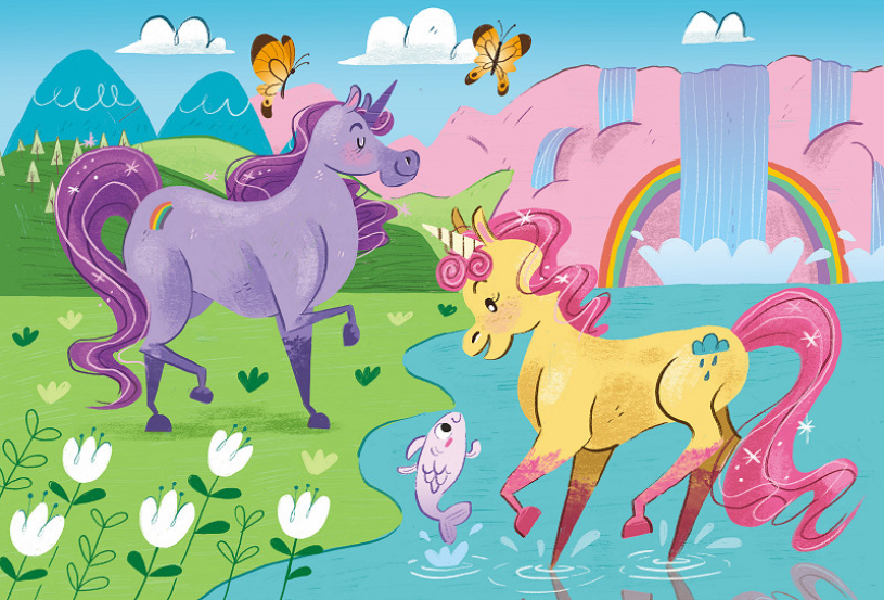 Clementoni Puzzel 2x20 stukjes Eenhoorns