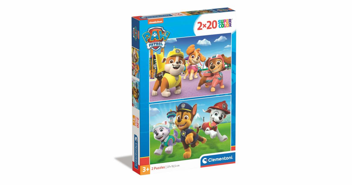 Clementoni Puzzel 2x20 stukjes - Paw Patrol | Piccle