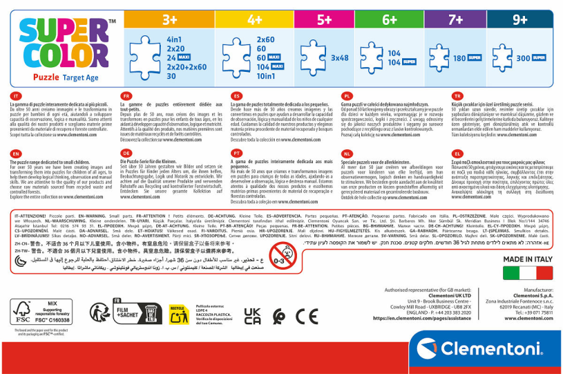 Clementoni Puzzel 104 stukjes Gabby's Dollhouse