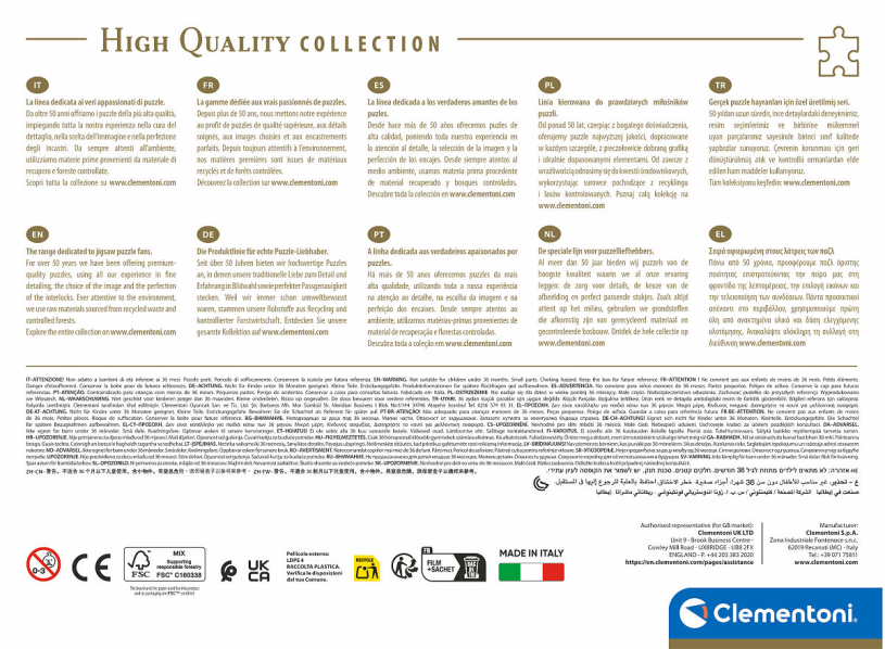 Clementoni Puzzel 500 stukjes Riomaggiore Coast