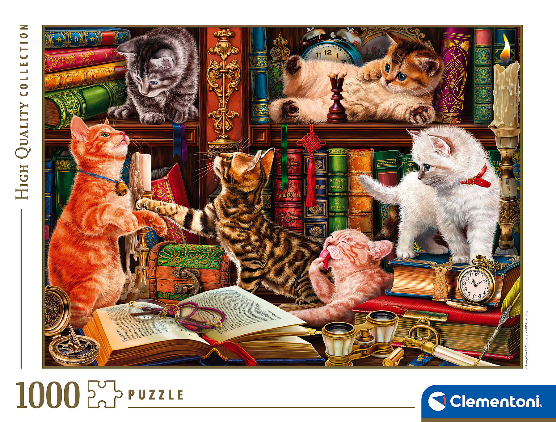 Clementoni Puzzel High Quality 1000 stukjes Curious Whiskers
