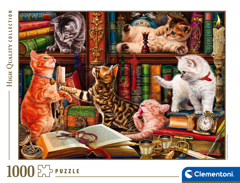 Clementoni Puzzel High Quality 1000 stukjes Curious Whiskers