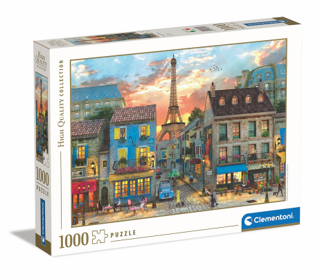 Clementoni Puzzel High Quality 1000 stukjes Streets of Paris