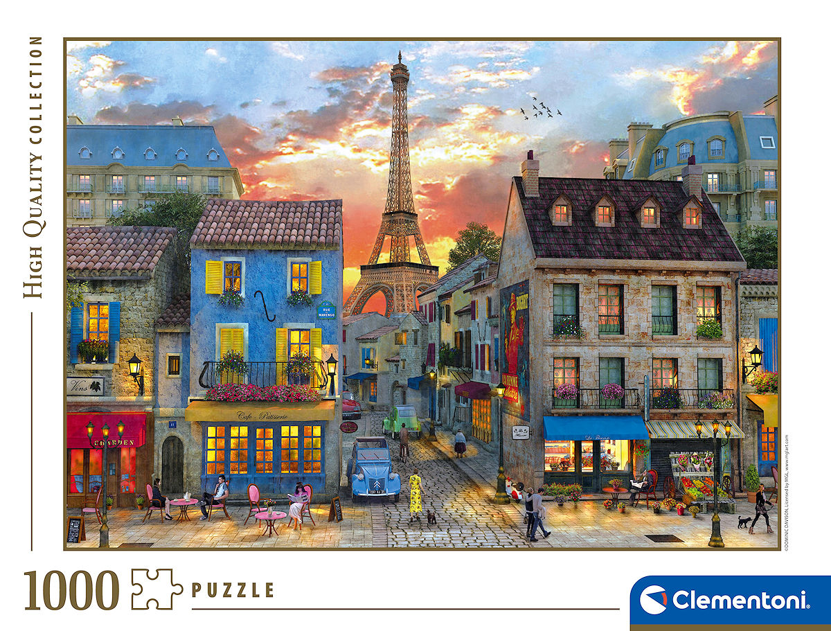 Clementoni Puzzel High Quality 1000 stukjes Streets of Paris