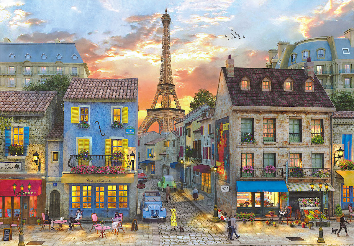 Clementoni Puzzel High Quality 1000 stukjes Streets of Paris