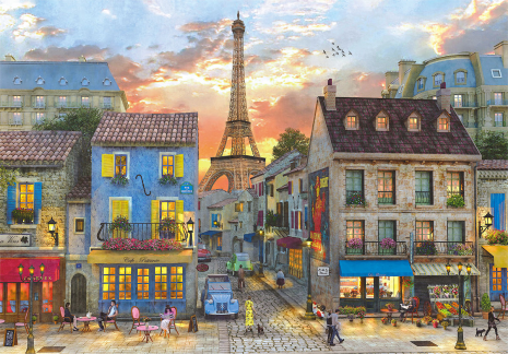 Clementoni Puzzel High Quality 1000 stukjes Streets of Paris
