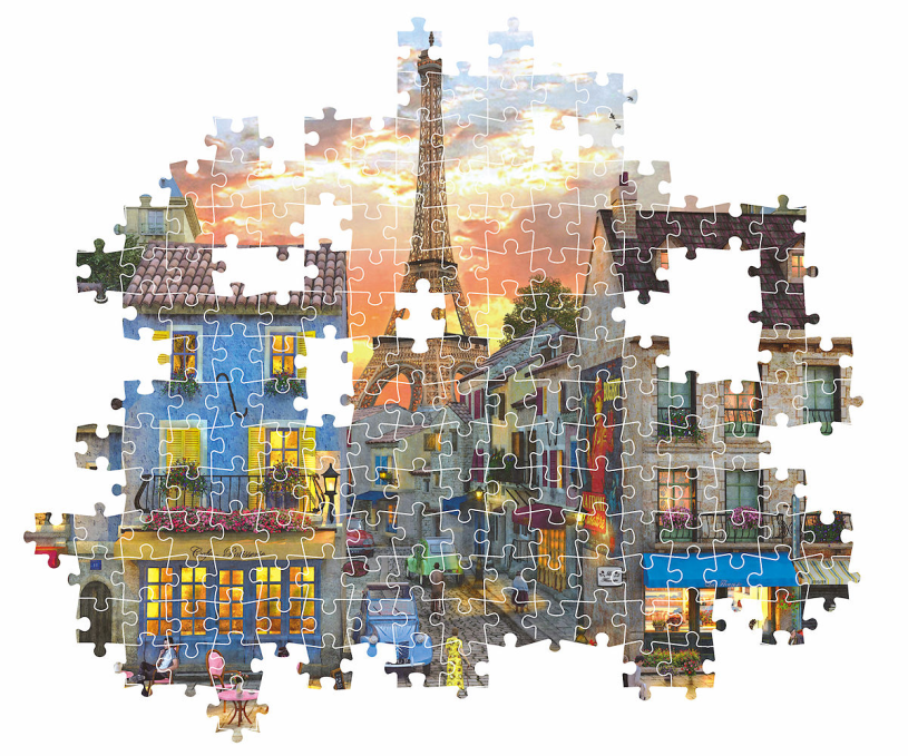 Clementoni Puzzel High Quality 1000 stukjes Streets of Paris